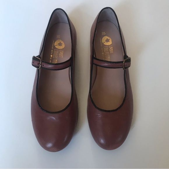 LMDI Collection Leather Mary Jane, Size 35 EU/ 3.5 US. - Picture 1 of 7